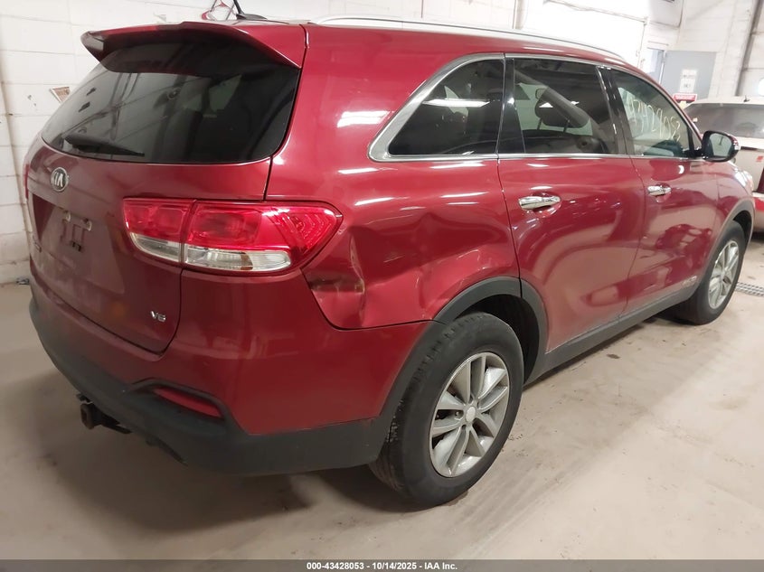 Vin: 5xypgda53hg208634, lot: 43922897, kia sorento 3.3l lx 20174