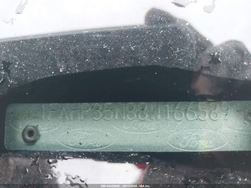 2008 Ford Focus Se/Ses VIN: 1FAHP35N88W66589 Lot: 43428056