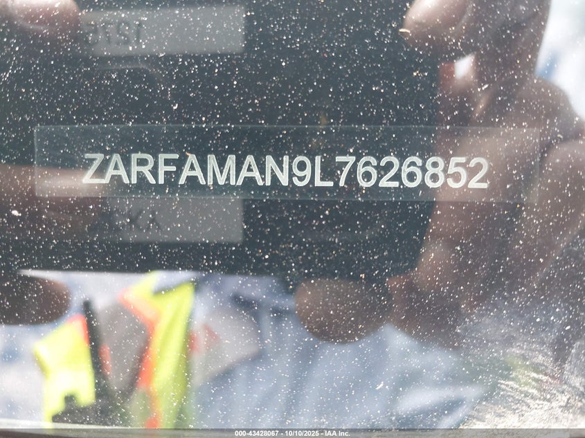 2020 ALFA ROMEO GIULIA SPORT RWD ZARFAMAN9L7626852