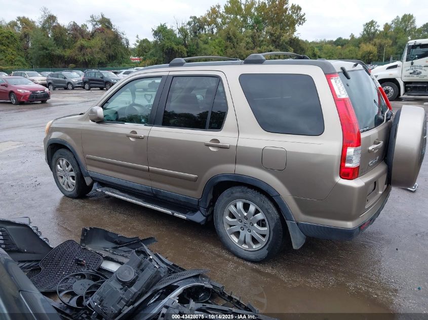 2006 Honda Cr-V Se VIN: SHSRD78976U422261 Lot: 43428075