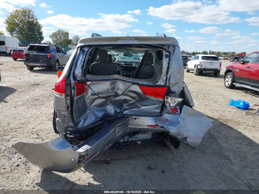 2013 Toyota Sienna Xle V6 8 Passenger VIN: 5TDYK3DC2DS387396 Lot: 43428145