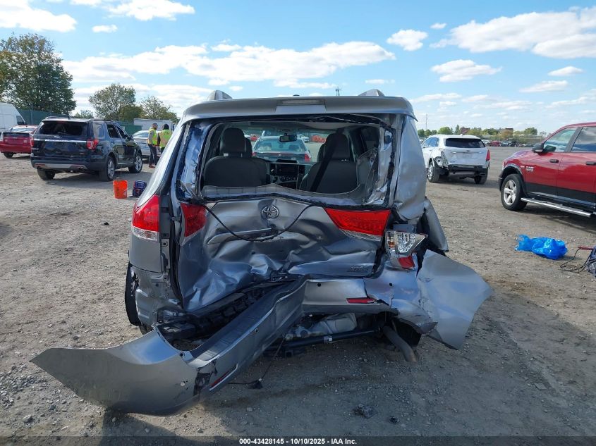 2013 Toyota Sienna Xle V6 8 Passenger VIN: 5TDYK3DC2DS387396 Lot: 43428145