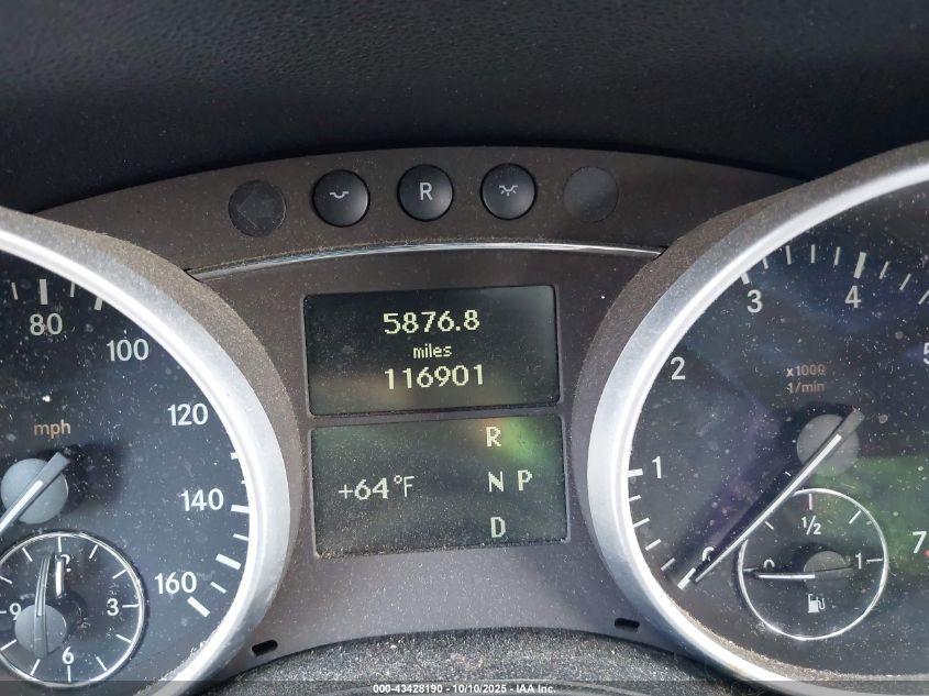 2007 Mercedes-Benz Ml 350 4Matic VIN: 4JGBB86EX7A251631 Lot: 43428190