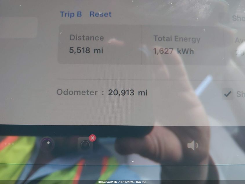 2023 Tesla Model Y Awd/Long Range Dual Motor All-Wheel Drive VIN: 7SAYGDEE3PA159519 Lot: 43428196