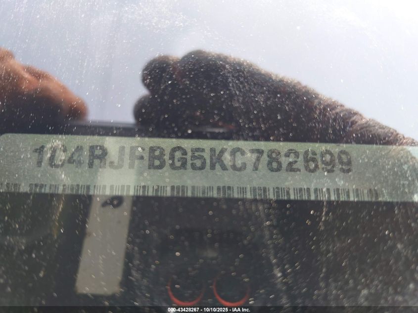 2019 Jeep Grand Cherokee Limited 4X4 VIN: 1C4RJFBG5KC782699 Lot: 43428267