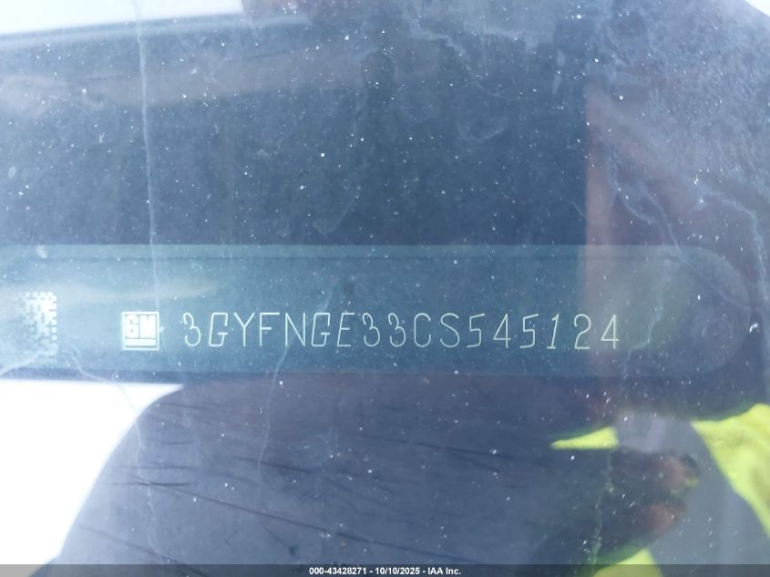 2012 Cadillac Srx Standard VIN: 3GYFNGE33CS545124 Lot: 43428271