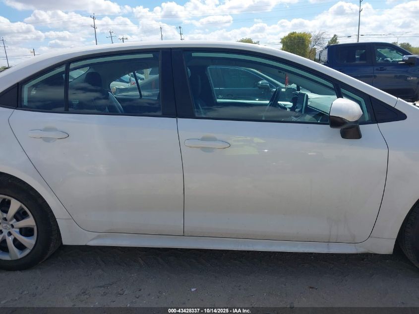 2021 Toyota Corolla Le VIN: 5YFEPMAE3MP245857 Lot: 43428337