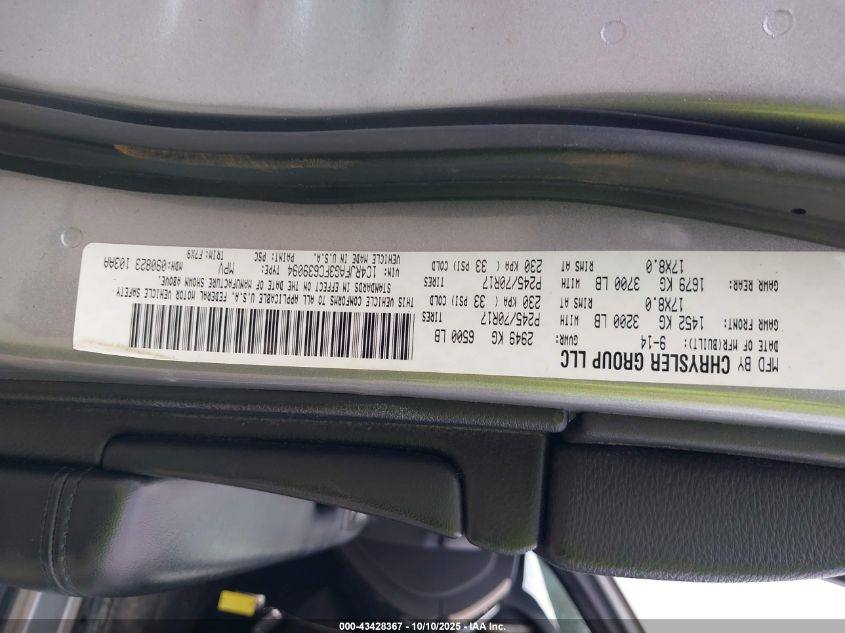 2015 Jeep Grand Cherokee Laredo VIN: 1C4RJFAG3FC639094 Lot: 43428367