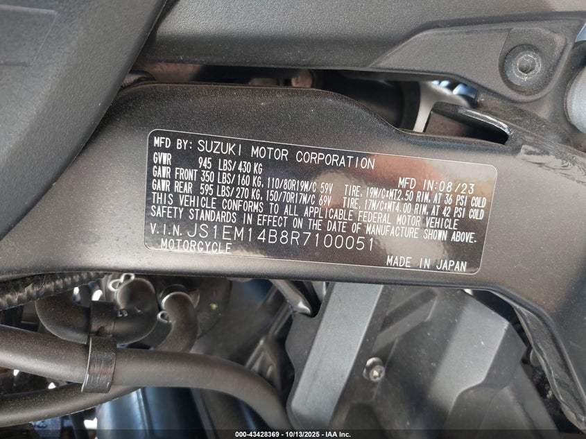 2024 SUZUKI DL800 RQ/RQA JS1EM14B8R7100051