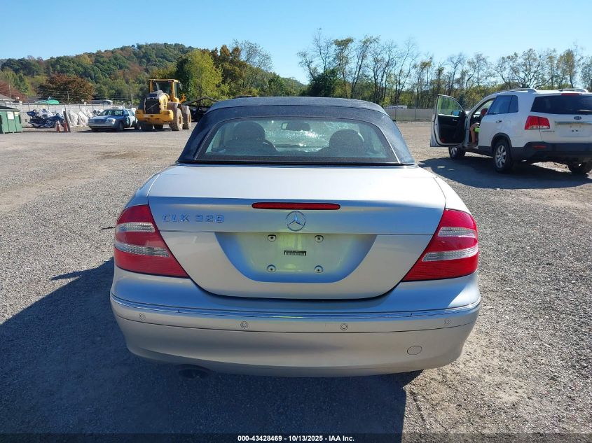 2004 Mercedes-Benz Clk 320 VIN: WDBTK65G14T026805 Lot: 43428469