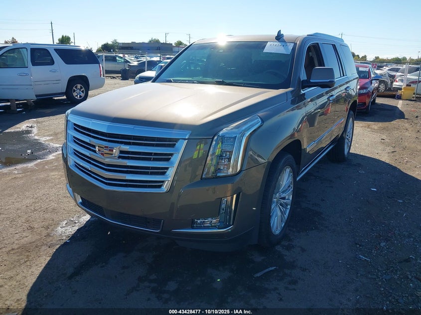 Vin: 1gys4pkj1fr743230, lot: 43923321, cadillac escalade platinum 20152