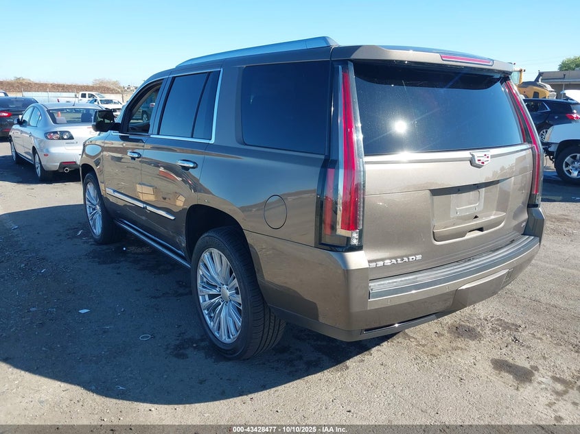 Vin: 1gys4pkj1fr743230, lot: 43923321, cadillac escalade platinum 20153
