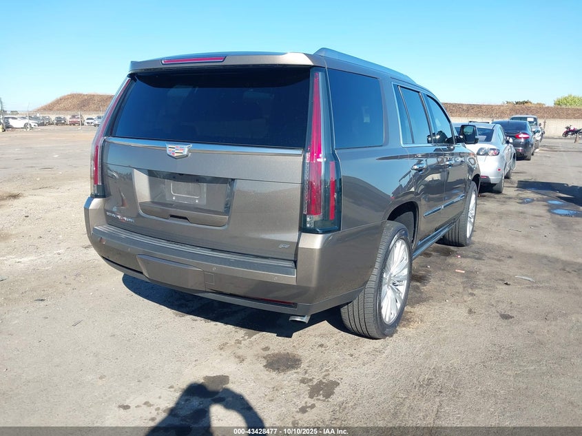 Vin: 1gys4pkj1fr743230, lot: 43923321, cadillac escalade platinum 20154