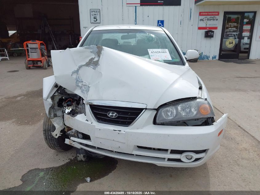 2006 Hyundai Elantra Gls/Limited VIN: KMHDN46D96U289509 Lot: 43428489