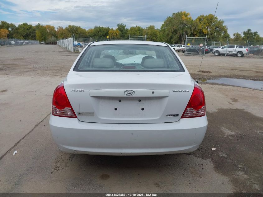 2006 Hyundai Elantra Gls/Limited VIN: KMHDN46D96U289509 Lot: 43428489