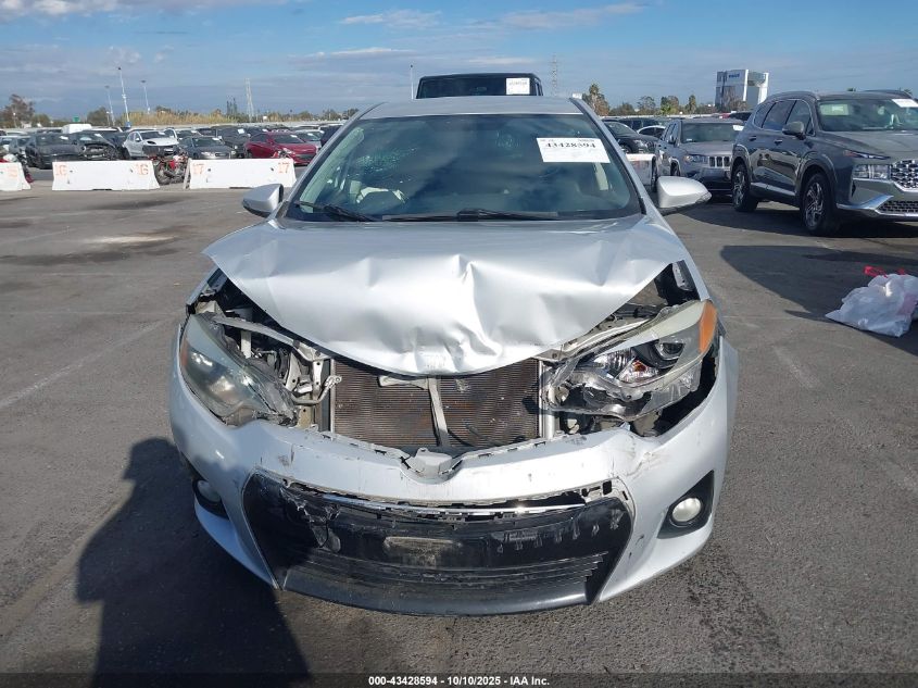 2015 Toyota Corolla S Plus VIN: 5YFBURHE9FP347200 Lot: 43428594