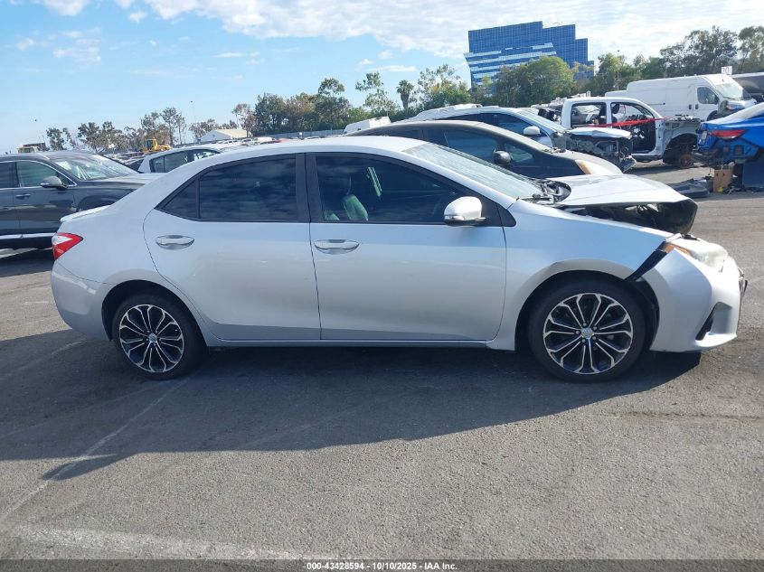 2015 Toyota Corolla S Plus VIN: 5YFBURHE9FP347200 Lot: 43428594