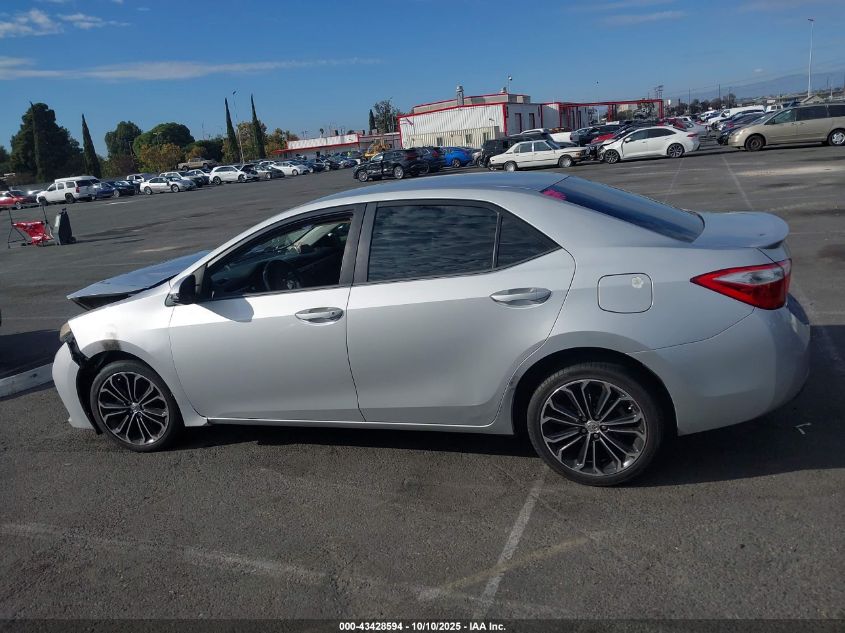 2015 Toyota Corolla S Plus VIN: 5YFBURHE9FP347200 Lot: 43428594