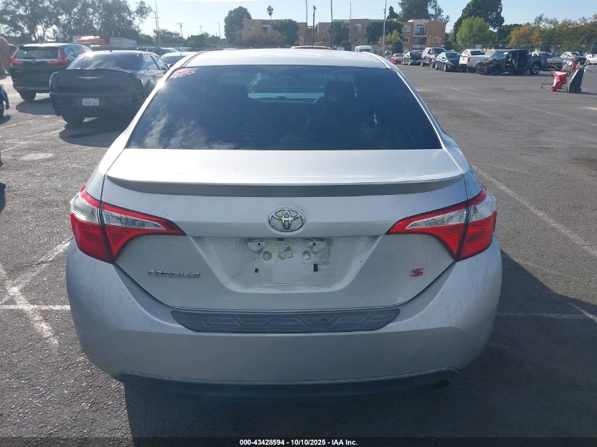 2015 Toyota Corolla S Plus VIN: 5YFBURHE9FP347200 Lot: 43428594