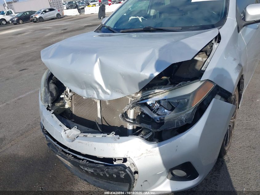 2015 Toyota Corolla S Plus VIN: 5YFBURHE9FP347200 Lot: 43428594