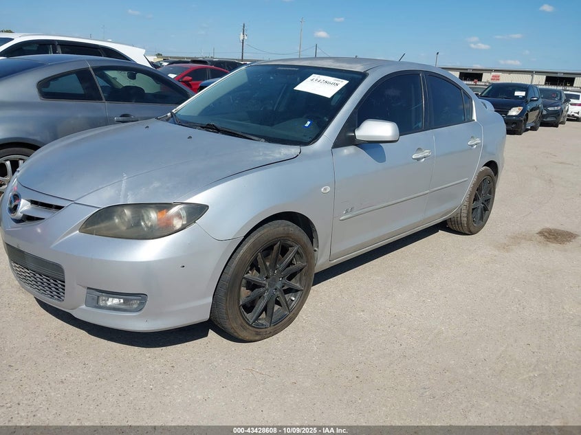 2007 Mazda Mazda3 S Sport silver sedan gasoline JM1BK323471611827 photo #3