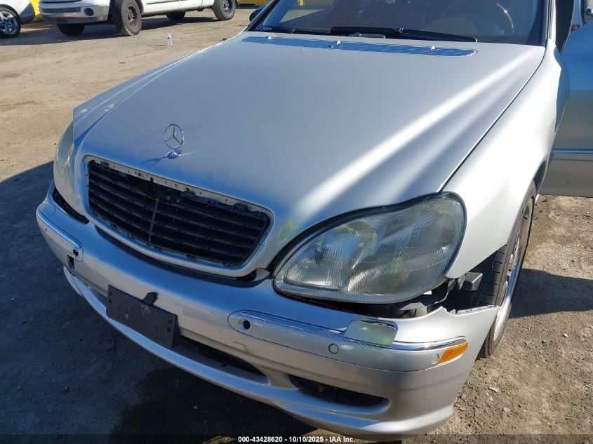 2002 Mercedes-Benz S 430 VIN: WDBNG70J12A287380 Lot: 43428620
