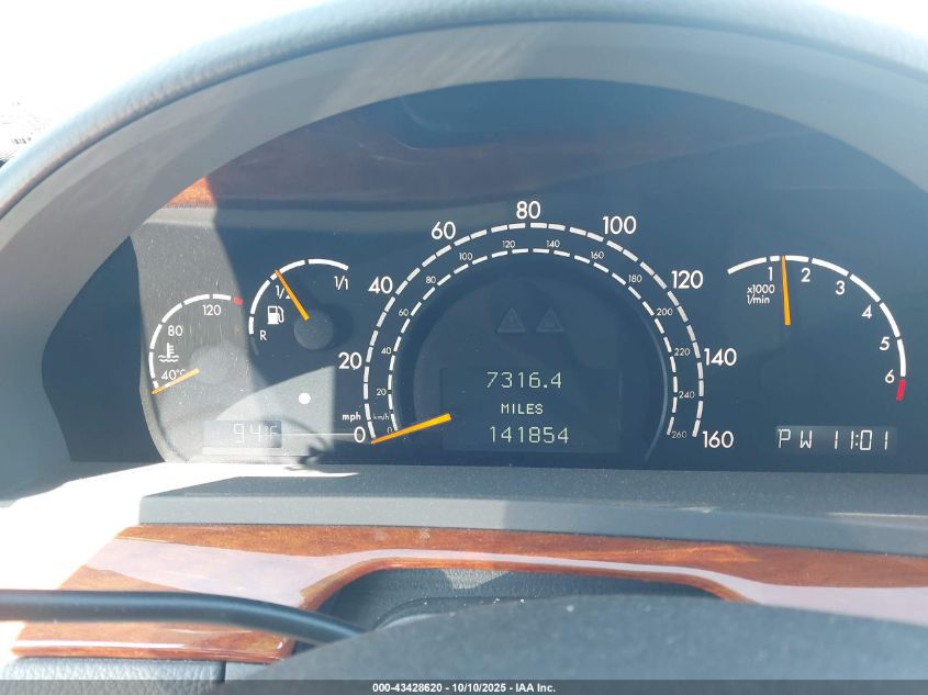 2002 Mercedes-Benz S 430 VIN: WDBNG70J12A287380 Lot: 43428620