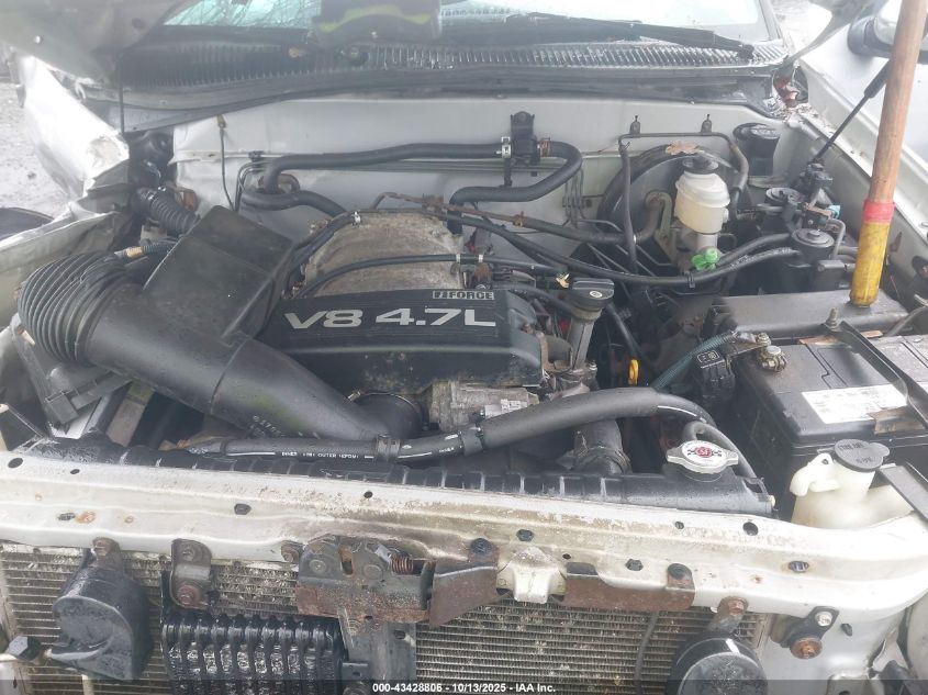 2002 Toyota Tundra Sr5 V8 VIN: 5TBBT44122S258023 Lot: 43428806