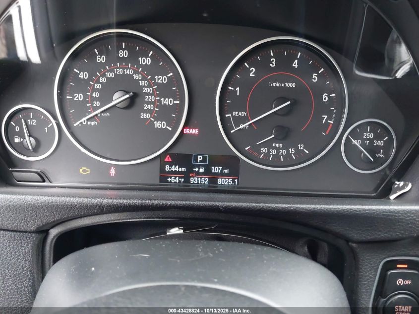 2017 BMW 330I VIN: WBA8B9G57HNU49237 Lot: 43428824