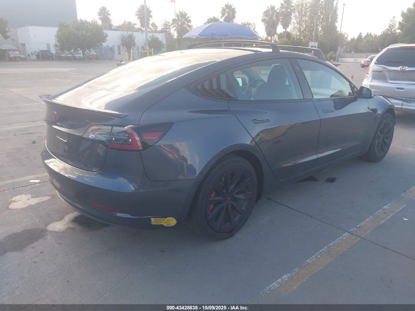 2022 Tesla Model 3 Long Range Dual Motor All-Wheel Drive VIN: 5YJ3E1EB4NF241681 Lot: 43428838