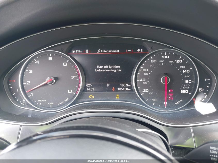 2016 Audi A6 3.0T Premium Plus VIN: WAUHGAFC9GN123652 Lot: 43428885