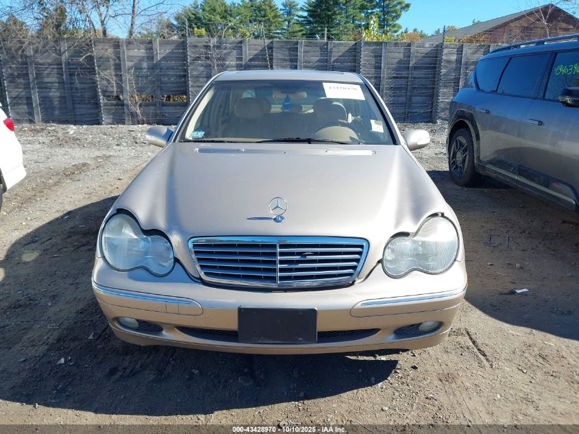 2002 Mercedes-Benz C 240 VIN: WDBRF61J32F163272 Lot: 43428970