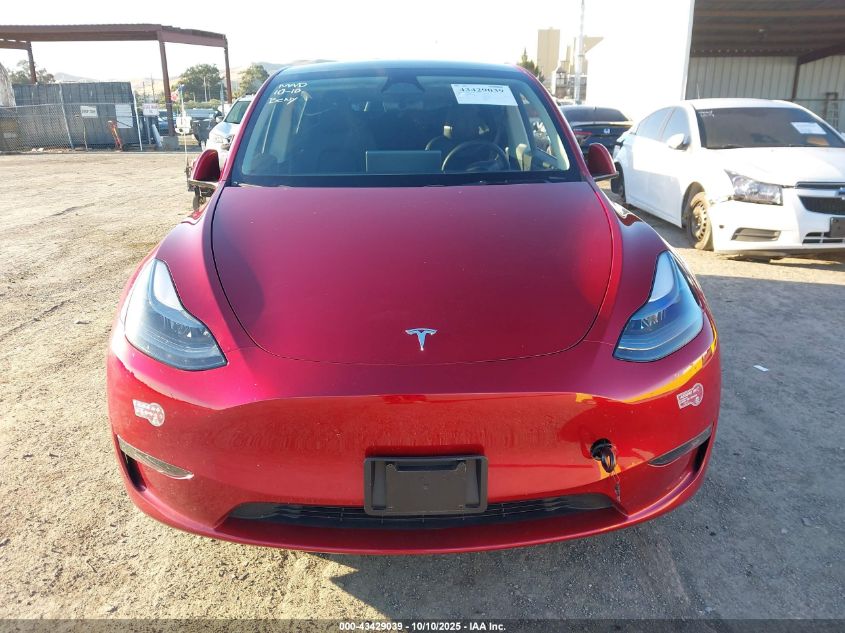 2024 Tesla Model Y Long Range Dual Motor All-Wheel Drive VIN: 7SAYGDEEXRF191471 Lot: 43429039