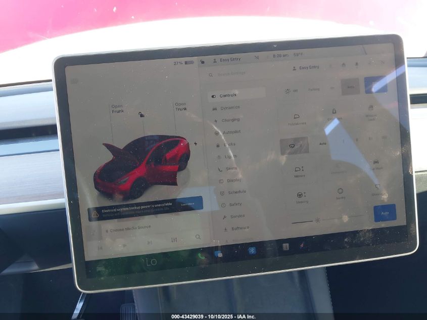 2024 Tesla Model Y Long Range Dual Motor All-Wheel Drive VIN: 7SAYGDEEXRF191471 Lot: 43429039