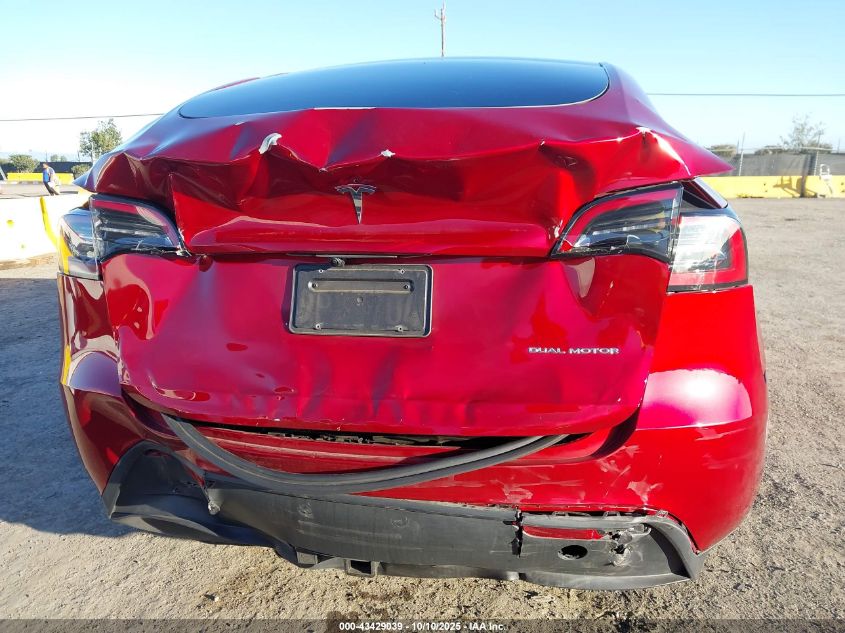 2024 Tesla Model Y Long Range Dual Motor All-Wheel Drive VIN: 7SAYGDEEXRF191471 Lot: 43429039
