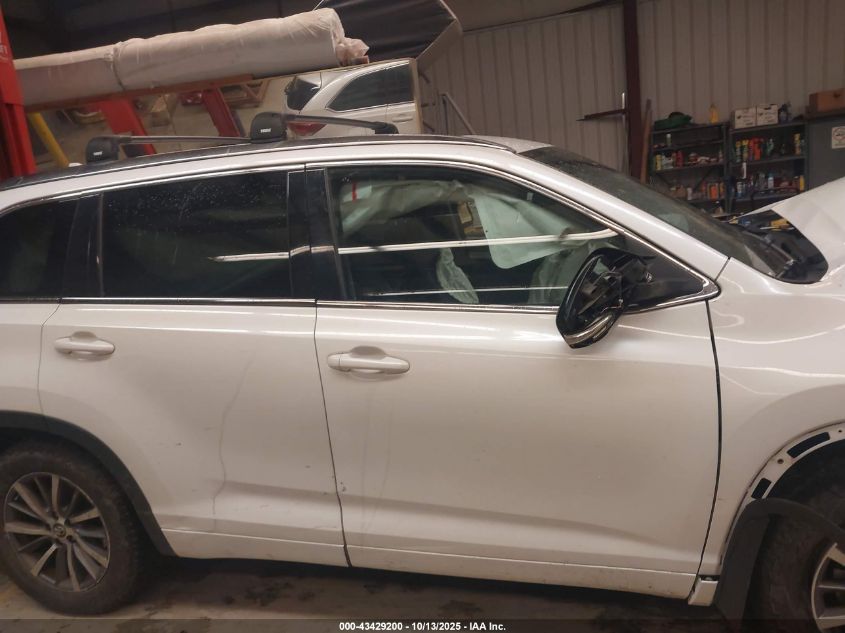 2017 Toyota Highlander Xle VIN: 5TDJZRFH2HS393214 Lot: 43429200