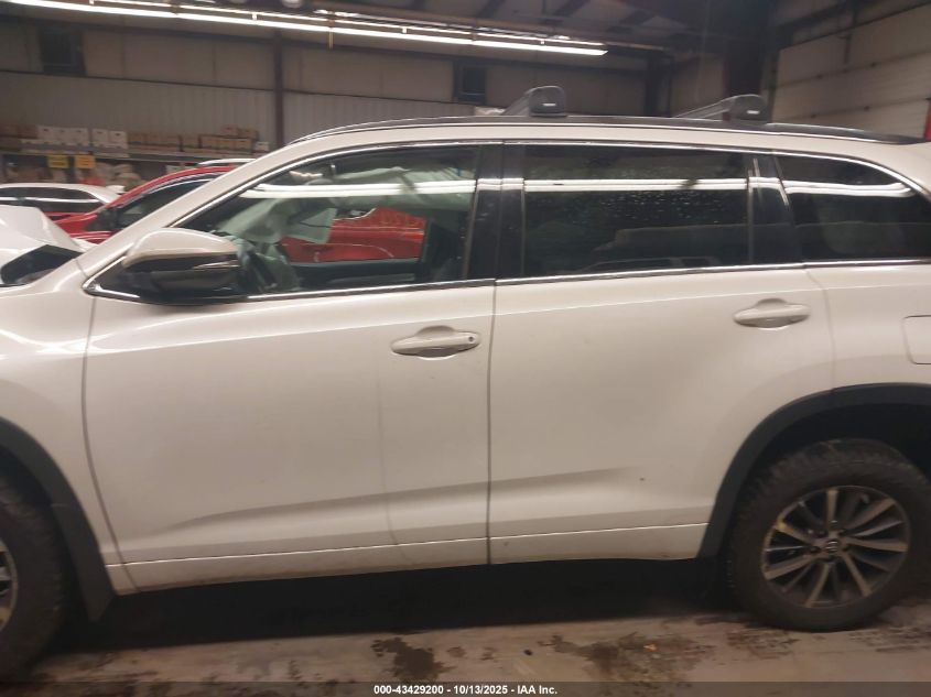2017 Toyota Highlander Xle VIN: 5TDJZRFH2HS393214 Lot: 43429200