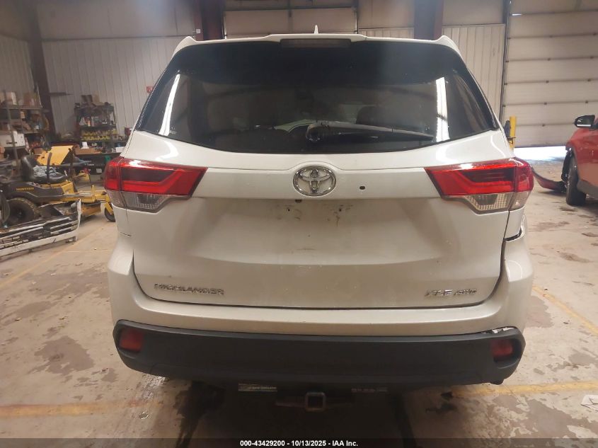 2017 Toyota Highlander Xle VIN: 5TDJZRFH2HS393214 Lot: 43429200