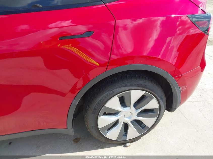 2020 Tesla Model Y Long Range Dual Motor All-Wheel Drive VIN: 5YJYGDEE7LF047445 Lot: 43429294