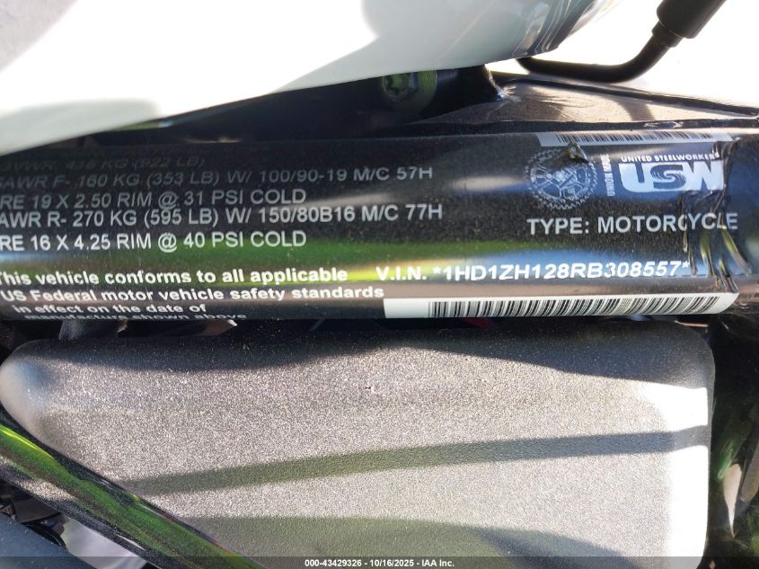 2024 Harley-Davidson Rh975 VIN: 1HD1ZH128RB308557 Lot: 43429326