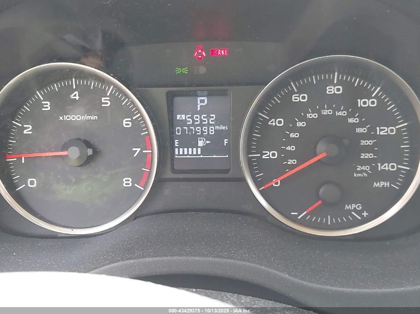 2016 Subaru Impreza 2.0I Premium VIN: JF1GPAB64G8246620 Lot: 43429375