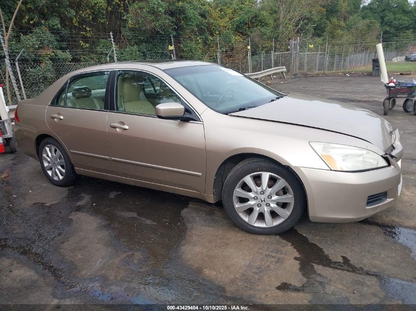 2007 Honda Accord 3.0 Ex VIN: 1HGCM66597A051235 Lot: 43429404