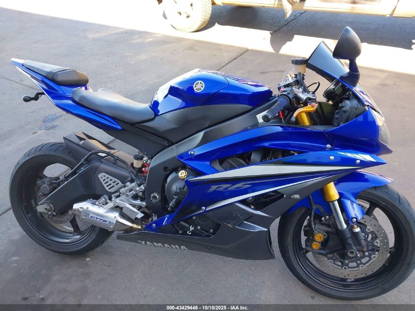 2007 Yamaha Yzfr6 L VIN: JYARJ12YX7A005476 Lot: 43429446