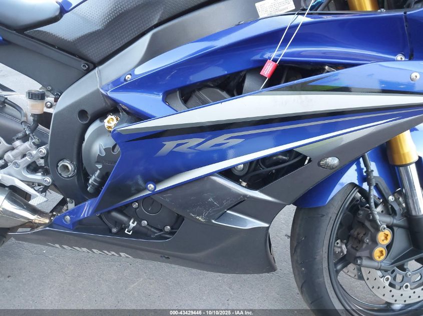 2007 Yamaha Yzfr6 L VIN: JYARJ12YX7A005476 Lot: 43429446