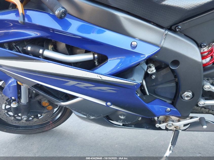 2007 Yamaha Yzfr6 L VIN: JYARJ12YX7A005476 Lot: 43429446