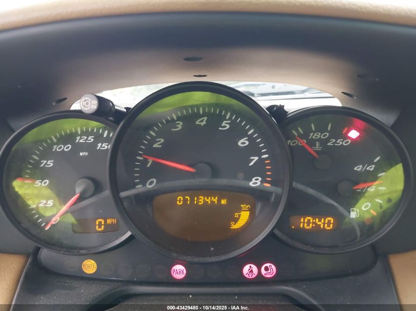 2002 Porsche Boxster VIN: WP0CA29822S620211 Lot: 43429480