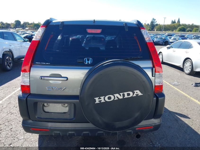 2006 Honda Cr-V Lx VIN: JHLRD78526C054169 Lot: 43429484