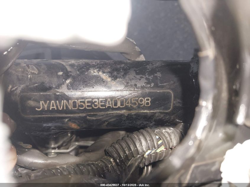 2014 Yamaha Xvs950 Cu VIN: JYAVN05E3EA004598 Lot: 43429537