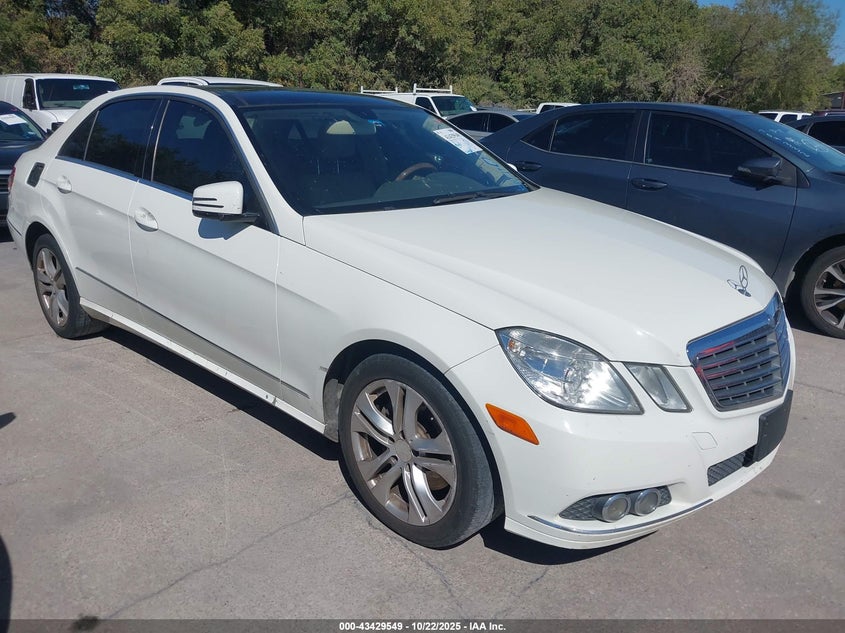 2011 Mercedes-Benz E 350 white sedan gasoline WDDHF5GB7BA269055 photo #1