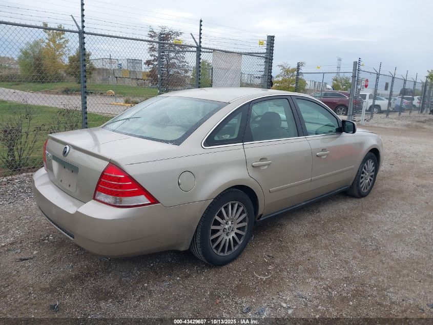 2005 Mercury Montego Premier VIN: 1MEFM42155G606967 Lot: 43429607